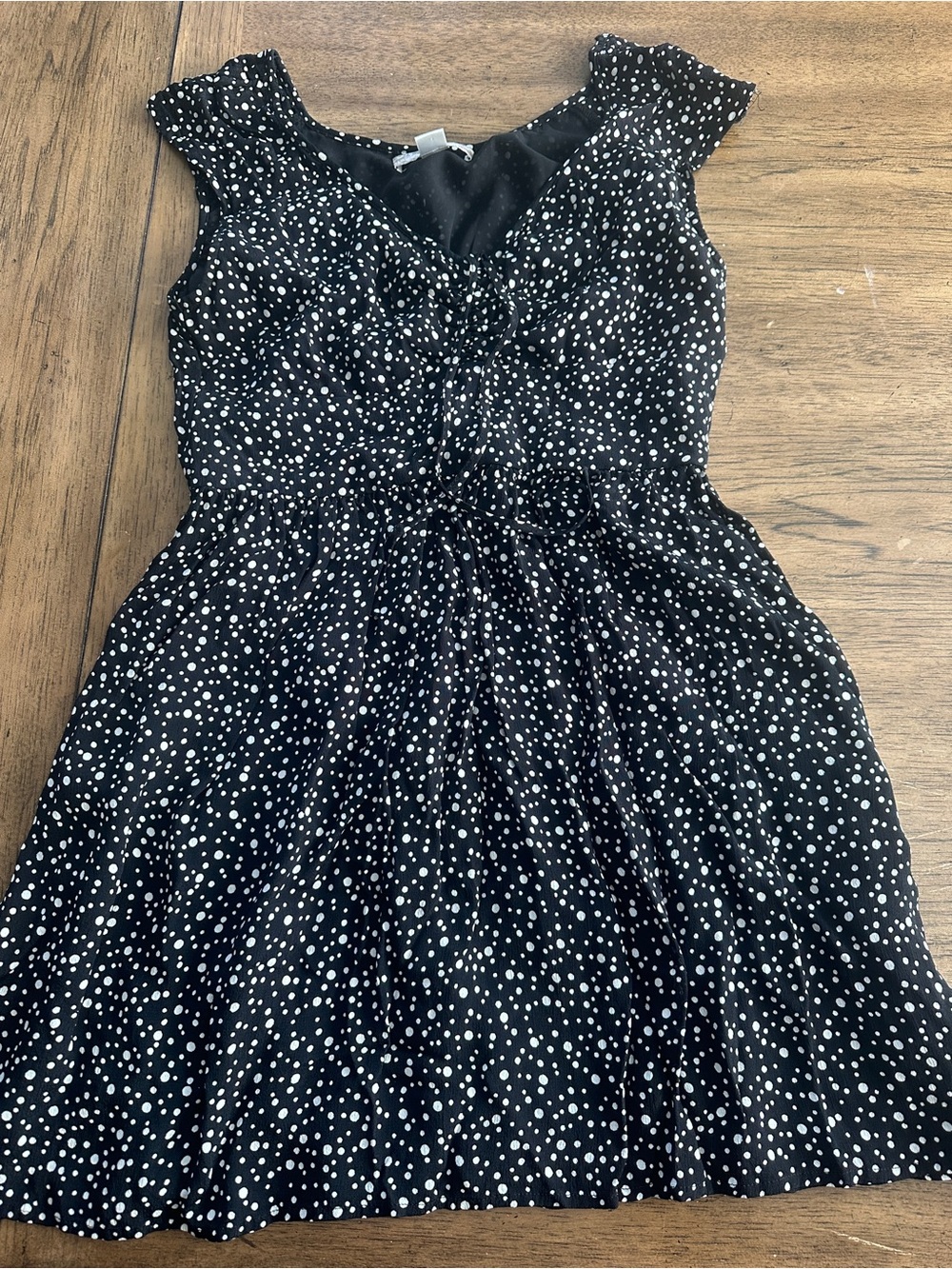 Band of Gypsies Black and White Polka Dot Girls' Dress